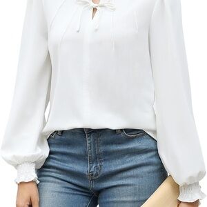 Elegant White Women's Top